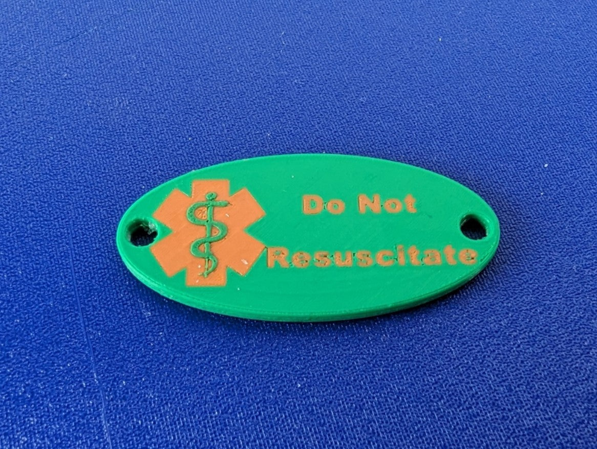 Adult Medical Shoe Tag (Do Not Resuscitate)