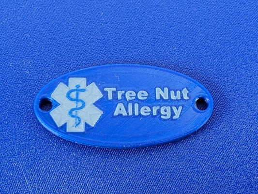 Adult Medical Shoe Tag (Tree Nut Allergy)